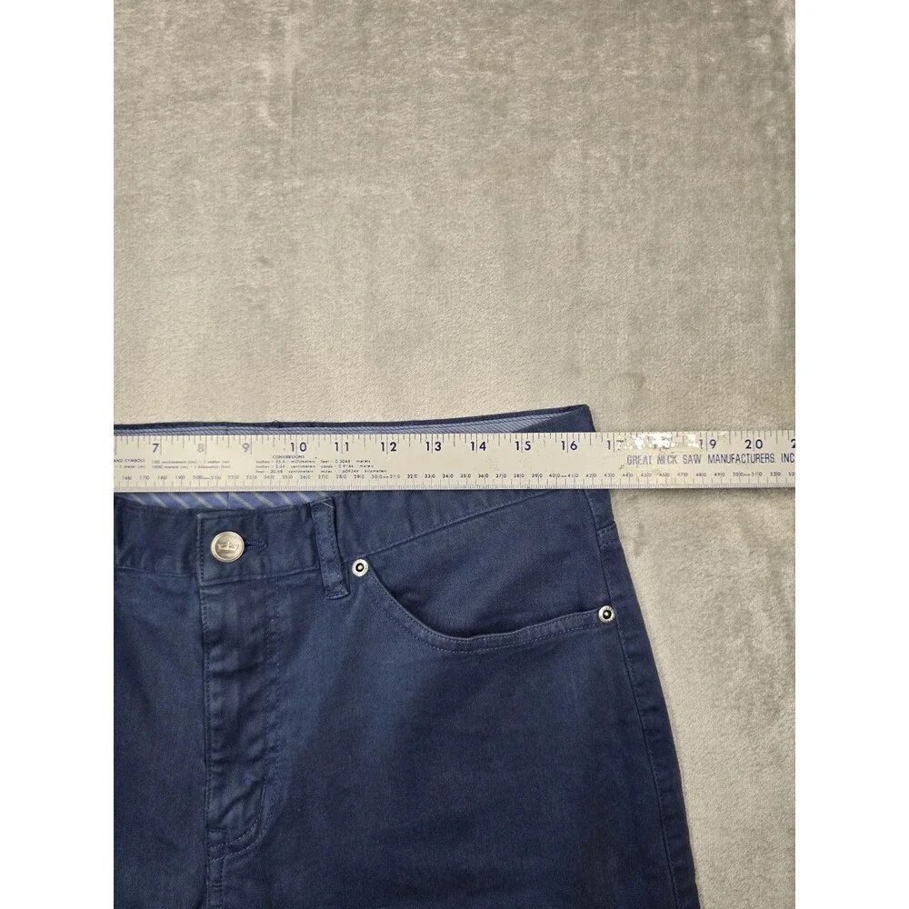 ​Peter Millar Crown Comfort Five-Pocket Pants Men's 38x32 Slate Blue Cotton...